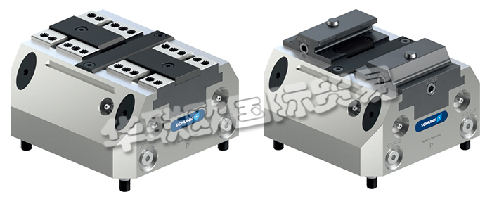 雄克二爪氣缸中的TANDEM系列氣動夾具可在受限空間內(nèi)實現(xiàn)高夾持力。廣泛的產(chǎn)品范圍，其中包括氣動夾具，具有標(biāo)準(zhǔn)夾爪行程、長行程、利用固定夾爪進(jìn)行夾持、卡爪快換系統(tǒng)或感應(yīng)式卡爪監(jiān)控，始終提供最適合您應(yīng)用的產(chǎn)品。雄克二爪氣缸有極其緊湊的設(shè)計，高達(dá) 55 kN 的極高夾持力，夾持力可通過氣壓調(diào)節(jié)，中央機(jī)床側(cè)中央潤滑，標(biāo)配為兩個爪接口。